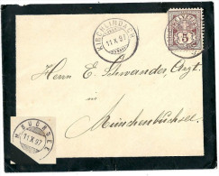 Trauerbrief  Kirchlindach - Münchenbuchsee         1897 - Briefe U. Dokumente