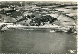 CPSM 56 ST GILDAS DE RHUIS PLAGE DE PORT MARIA VUE AERIENNE     Grand Format 15 X 10,5 - Autres & Non Classés