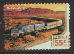 2010 - Australian Railway Journeys 55c THE INDIAN PACIFIC Stamp FU Self Adhesive - Gebraucht