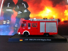 COLLEZIONE CARRI DEI POMPIERI - VIGILI DEL FUOCO DEL  PRADO - GERMANIA 1980 LF8-14530 MAGIRUS DEUTZ  SCALA 1:50 - Autres & Non Classés