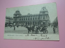 CP   Belgique Bruxelles Gare Du Nord Caleche - Transport Urbain En Surface