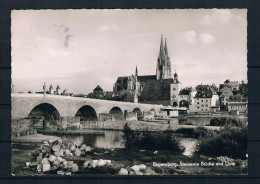 (577) AK Regensburg - Steinerne Brücke Und Dom - Regensburg