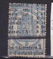 FRANCE TIMBRE POUR JOURNEAUX N° 8 2C BLEU DENTELE  OBL - Newspapers