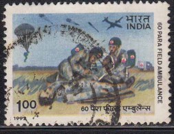 India Used 1993,  Parachute Field Regiment, Airplane, Filed Gun, Militaria - Gebraucht