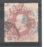 BRAZIL / Brasil Brésil , 1876, Yvert N° 31 , 20 R Lilas Brun ,percé En Ligne, Obl , TB - Oblitérés