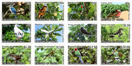 TONGA - 2014 - Oiseaux II, Série Courante Surchargé OFFICIAL - 12 Val Neufs // Mnh - Tonga (1970-...)