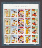 USA 2010 Sunday Funnies Pane Of 20 $8.80 MNH SC 4467-71sp YV BF4289 MI B4625-30 SG MS5055-59 - Feuilles Complètes