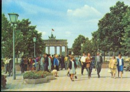 Berlin Brandenburger Tor Personen Laterne 1967 Verlag Felix B 6/67 - Brandenburger Deur