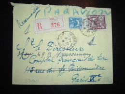 LR PAR AVION POUR FRANCE TP 6F + 1F50 OBL. 25-6-45 SFAX TUNISIE - Lettres & Documents