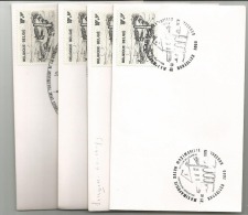 1946  Petite Enveloppe  Obl Premier Jour  BXL  Leuven  Poperinghe  Thuin - Andere & Zonder Classificatie