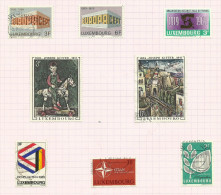 Luxembourg N°738 à 745 Côte 2.60 Euros - Used Stamps