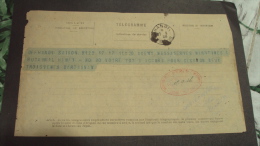 Indochine  Indochina Viet Nam Vietnam Telegram / Telegramme From Goverment / Military With Hanoi PM 17 Sep 1926 - Other & Unclassified
