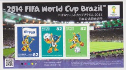 Japan 2014 Block FIFA World Cup Brazil * * Official Mascot - Maracana Stadium - Blokken & Velletjes