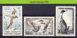 Nbm0069 FAUNA VOGELS BIRDS VÖGEL AVES OISEAUX TAAF TERRES AUSTRALES ET ANTARCTIQUES FRANCAISES 1959 PF/MNH+ONG/MH - Albatrosse & Sturmvögel