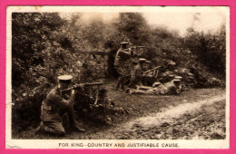 For King - Country And Justifiable Cause - Queen Victoria Street - E.C. N° 2 - Animée - 1914 - Manoeuvres