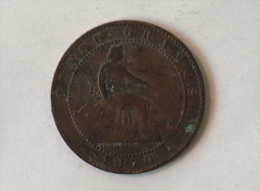 ESPAGNE 5 CENTIMOS 1870 - Münzen Der Provinzen