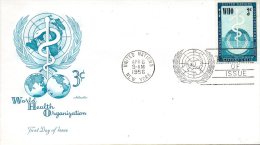 ONU New-York. N°42 De 1956 Sur Enveloppe 1er Jour (FDC). OMS. - OMS