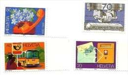 1980 - Svizzera 1110/13 Serie P.T.T. C3304, - Ungebraucht