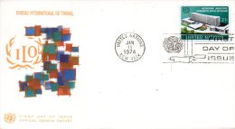 ONU New-York. N°238 Sur Enveloppe 1er Jour (FDC) De 1974. Bureau International Du Travail. - IAO