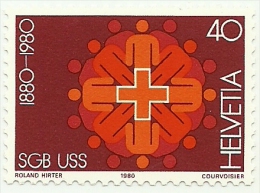 1980 - Svizzera 1115 Unione Sindacale C3307, - Ongebruikt