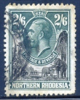 Northern Rhodesia 1925. 2sh6d Black And Green. SG 12. - Northern Rhodesia (...-1963)