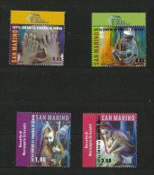 SAN MARINO  ANNO 2014 - 4 VALORI - LOTTA CONTRO LA VIOLENZA DI GENERE - Unused Stamps