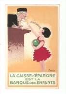 CPA Publicitaire  : 58 - Châtillon En Bazois :La  Caisse D´Epargne Est La Banque Des Enfants - Illustration Mailly - Reclame