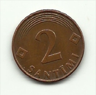 2000 - Lettonia 2 Santimi       ---- - Letland