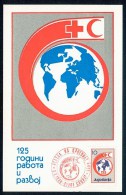 Yugoslavia 1988. Maximum Card ´Red Cross, Stamp Nominal 10 Din´ Card ´125 Years Of Work And Development´ Red Skopje Canc - Cartes-maximum