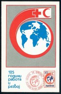 Yugoslavia 1988. Maximum Card ´Red Cross, Stamp Nominal 30 Din´ Card ´125 Years Of Work And Development´ Red Skopje Canc - Maximumkaarten