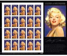 USA 1995 Marilyn Monroe Pane Of 20 $ 6.40 MNHSC 2967sp YV BF2342 MI SH2570 SG MS3045 - Volledige Vellen