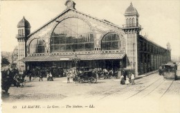 CPA - LE HAVRE, La Gare - 2 Scans - Station