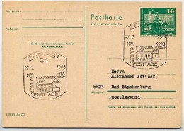 KULTURFESTTAGE ZERBST 1978  Auf  DDR  Postkarte P 79 - Cartes Postales - Oblitérées