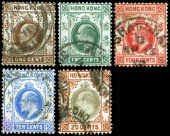 HONG KONG  EDOUARD VII  1903 à 1909 - Usados