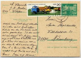 DDR  P79 Postkarte Wolfen - Nürnberg 1977 - Cartes Postales - Oblitérées