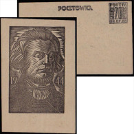 Pologne 1944. Entier Postal Du Camp De Prisonniers, Oflag IID, à Groβ-Born. Adam Mickiewicz, Poète, Professeur - Ecrivains