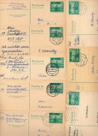 DDR  P79  8 Postkarten PLZ 12-13 1975-80 Kat. 11,20 € - Cartes Postales - Oblitérées