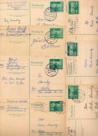 DDR  P79  7 Postkarten PLZ 16-193  1975-80  Kat. 9,80 € - Postcards - Used