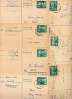 DDR  P79  7 Postkarten PLZ 35-37  1975-83  Kat. 9,80 € - Postcards - Used