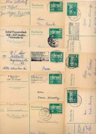 DDR  P79  8 Postkarten PLZ 502-532  1974-82  Kat. 11,20 € - Postcards - Used