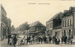 CPA - LILLERS, Rue De Pernes - 2 Scans - Lillers