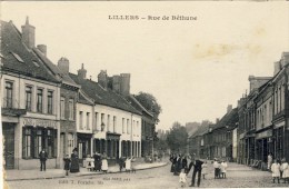 CPA - LILLERS, Rue De Béthune - 2 Scans - Lillers