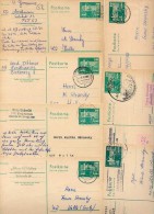 DDR  P79  7 Postkarten PLZ 55-608  1975-83  Kat. 9,80 € - Postcards - Used