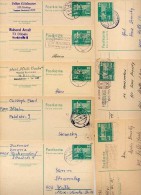 DDR  P79  8 Postkarten PLZ 728-75 1975-82  Kat. 11,20 € - Postcards - Used