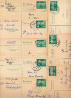 DDR  P79  8 Postkarten PLZ 75-759  1975-82  Kat. 11,20 € - Cartoline - Usati