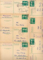 DDR  P79  7 Postkarten PLZ 86-88  1975-81  Kat. 9,80 € - Postcards - Used