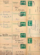 DDR  P79  8 Postkarten PLZ 88-90  1975-80  Kat. 11,20 € - Cartes Postales - Oblitérées