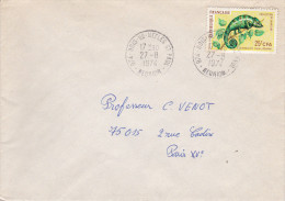 Bois-de-Nèfles Saint-Paul 1974 - Caméléon CFA - Lettre - Briefe U. Dokumente
