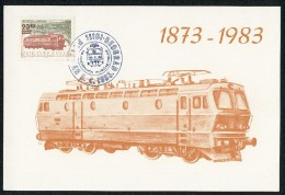 Yugoslavia 1983. Maximum Card ´110 Years Of Railway Track Karlovac-Rijeka´ - Tarjetas – Máxima