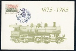 Yugoslavia 1983. Maximum Card ´110 Years Of Railway Track Karlovac-Rijeka´ - Cartoline Maximum